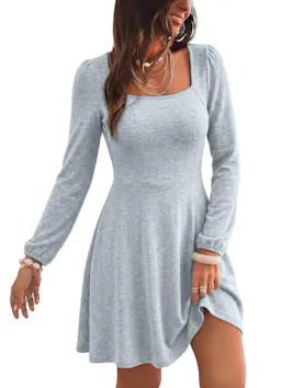 KIRUNDO Women's Casual Fall Dress