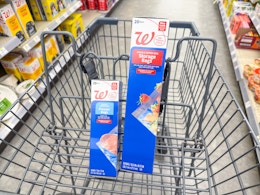 walgreens food storage bags packs in cart