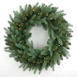 Pre-Lit Artificial Christmas Wreath