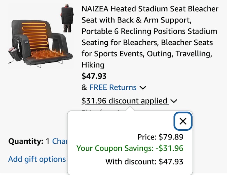 Stadium seat cart