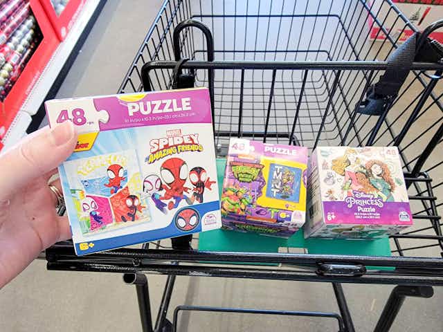 Licensed Character 48-Piece Puzzles, Just $1.25 at Dollar Tree card image