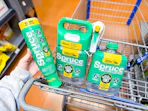 3 Spruce weed killer products in Walmart shopping cart
