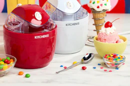 ice cream makers on a table