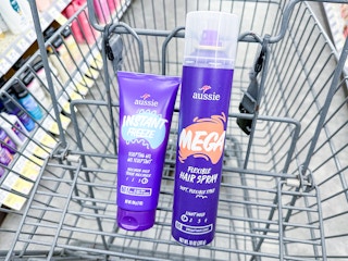 aussie hair care products in walgreens cart