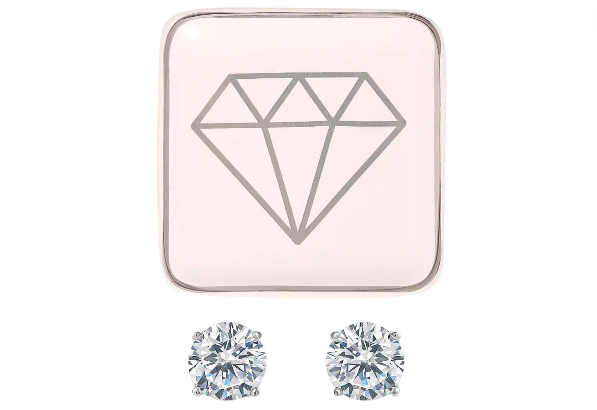 Giani Bernini Earring and Trinket Dish Set