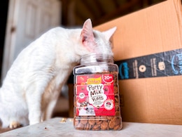 Friskies 20-Ounce Party Mix Cat Treats Are Under $6 on Amazon card image