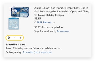 ziploc gallon holiday