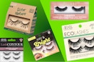 5 different styles of fake eyelashes (sold at Walmart)