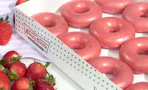 krispy kreme strawberry glazed donuts