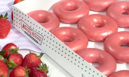 krispy kreme strawberry glazed donuts