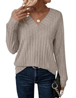 Women's V-Neck Long Sleeve Tee