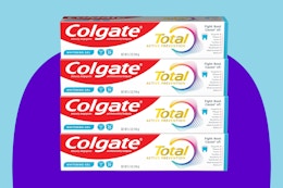 a pack of toothpaste 