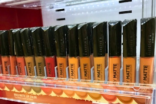stay matte rimmel liquid lip on a shelf