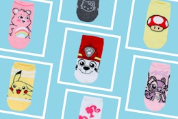 Kids’ Character Socks: Get 6 Pairs for Only $5 at Walmart card image