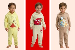 walmart character jogger sets collage