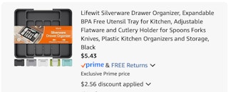 drawer organizer Amazon receipt