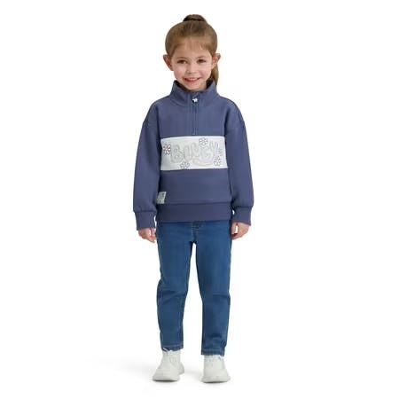 Kids' Bluey Quarter Zip Top