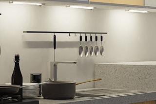 under-cabinet lights in a kitchen