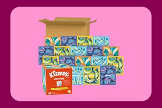 boxes of Kleenex tissue on KCL template