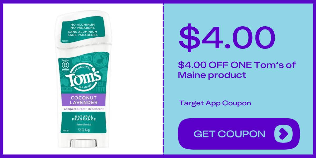 tom's of maine coconut lavender deodorant