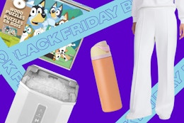 bluey puzzle, frigidaire ice maker, owala water bottle, scuba knit sweats