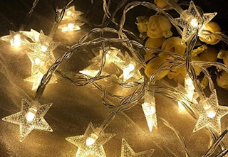 star lights on tabletop