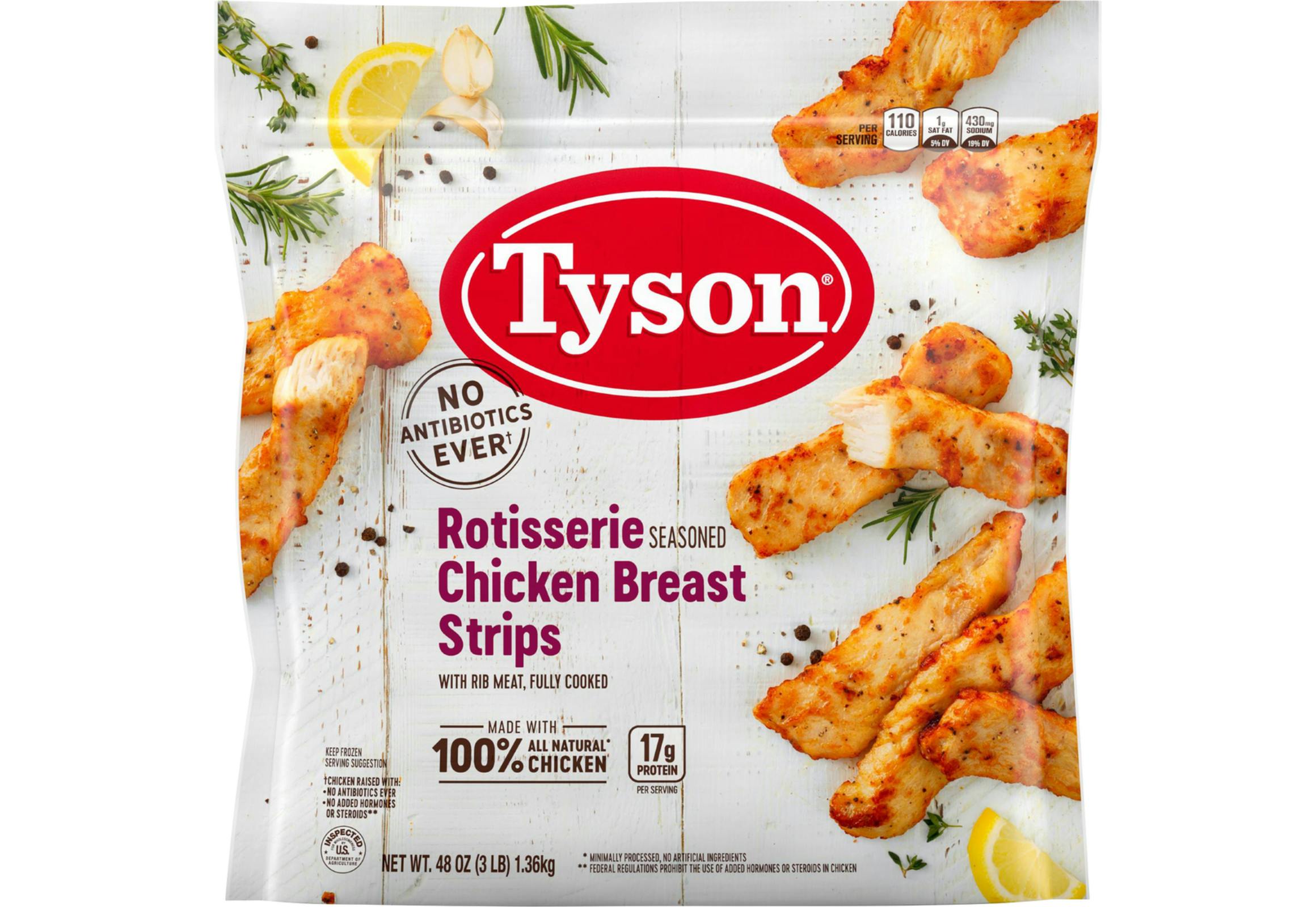 Tyson Rotisserie Chicken Breast Strips