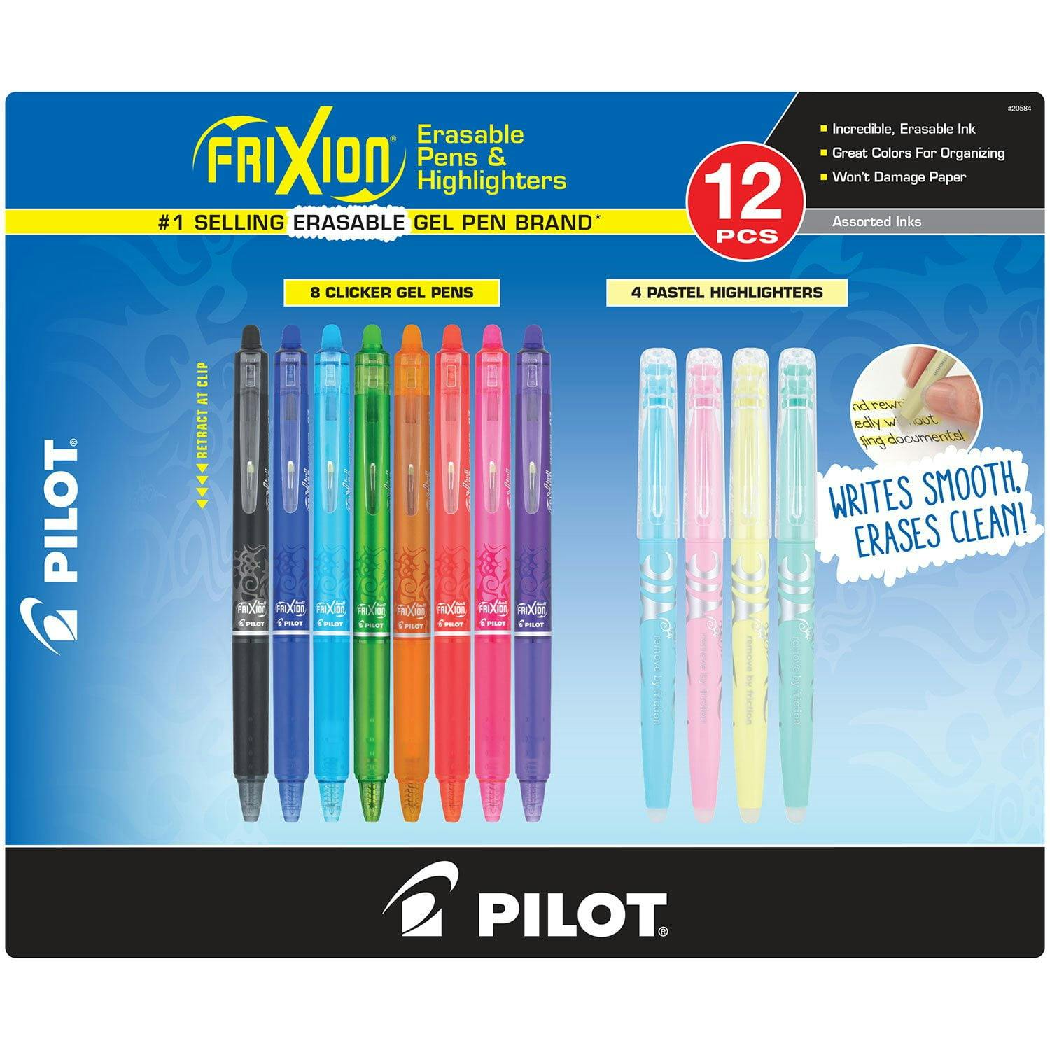 Pilot Assorted Gel Pens & Highlighters 12-Pack