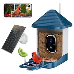 Bird Feeder with Camera and Solar Panel