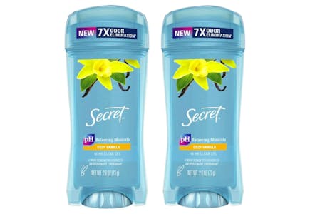2 Secret Deodorants
