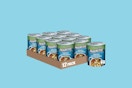 Cans of Progresso roasted chicken noodle soup. B00434KOPK