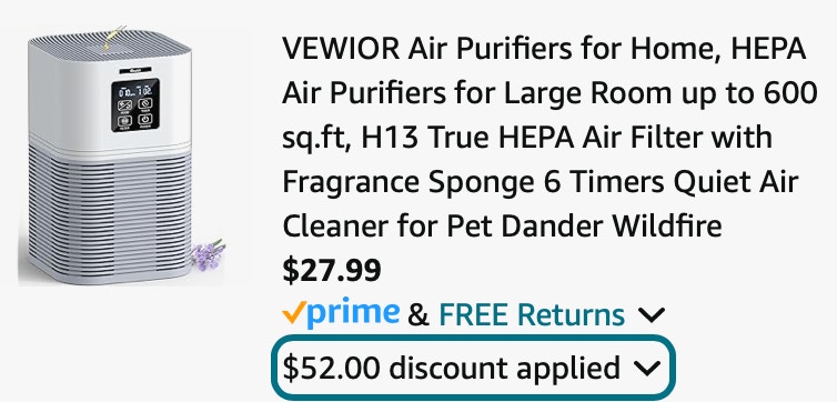 Vewior air purifier