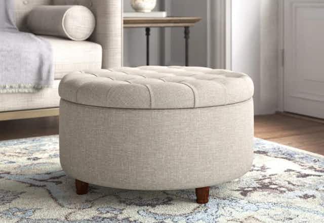 Kelly Clarkson Home Storage Ottoman, Only $136 Shipped at Wayfair card image