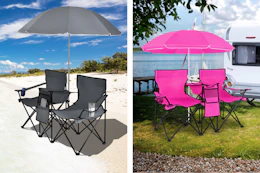 Double Chair and Umbrella Set