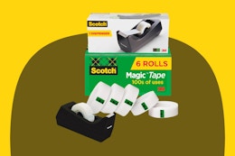 Scotch Magic Tape with Scotch Desktop Dispenser, 6 Rolls