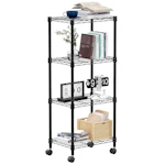 4-Shelf Adjustable Steel Wire Rack