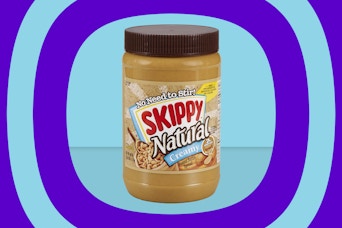 a container of skippy naturals