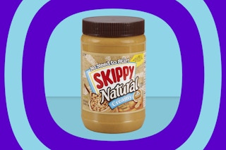a container of skippy naturals