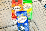 pepperidge farm goldfish in shopping cart