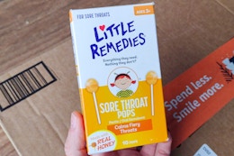 Little Remedies Sore Throat Pops 10-Pack, as Low as $2.28 on Amazon card image