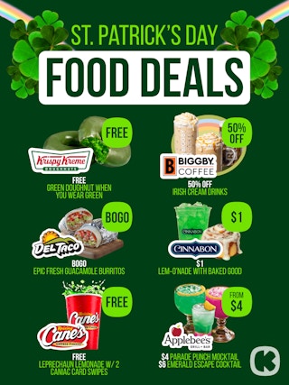 St. Pattys Deals March 17 2026