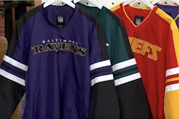 Get a Men's NFL Pullover for Just $44 at QVC (Reg. $70) card image