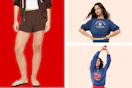 2 sweatshirts and a pair of terry shorts for women