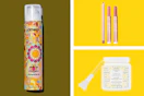 beauty products in a collage