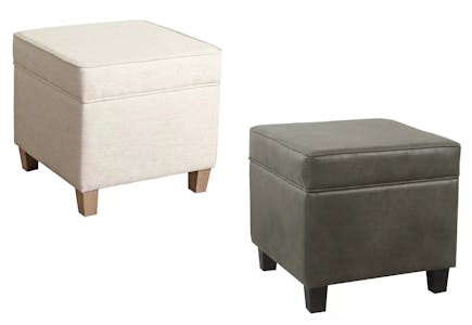 HomePop Square Storage Ottoman