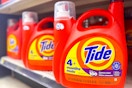 large bottle of tide on store shelf