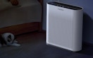 an air purifier in a room