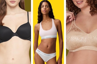 women wearing bras on a grid