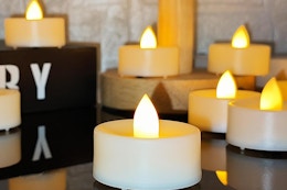 60 Pack Battery Operated Tea Lights B0DQL14J57