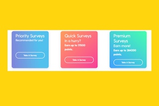 A series of multicolored boxes with text on a yellow background